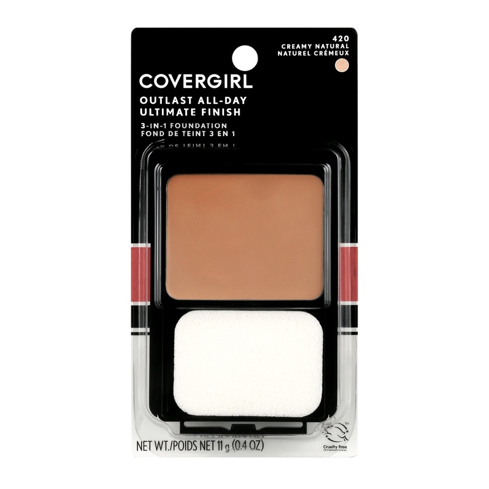COVERGIRL Outlast All-Day Ultimate Finish 3-in-1 Foundation, 420 Creamy Natural